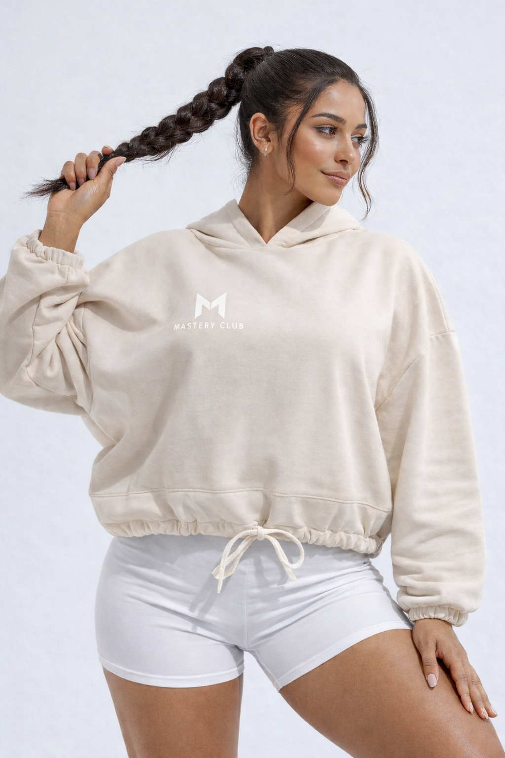Women's Cropped Oversized Hoodie
